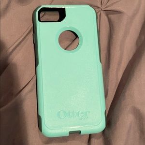 teal otter box iphone 8 case